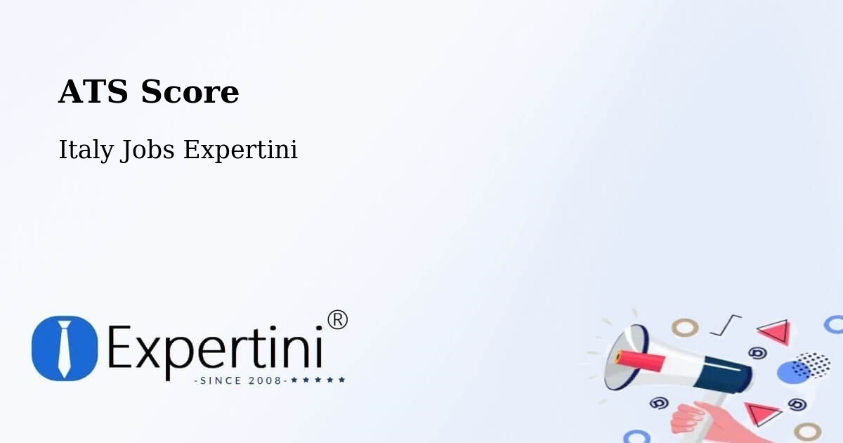 Resume ATS Score & Job Description Match Tool – Settala - Italy Jobs Expertini